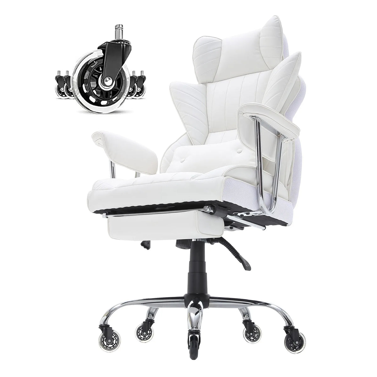 Uimoso Executive Office Chair Reclining Office Chair with Footrest 90-120°
