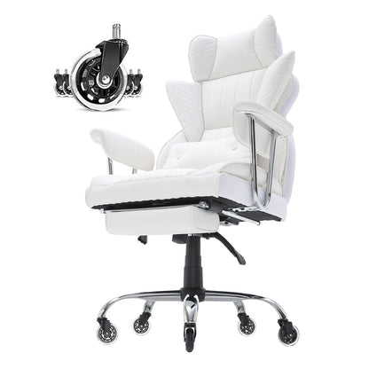 Uimoso Executive Office Chair Reclining Office Chair with Footrest 90-120°
