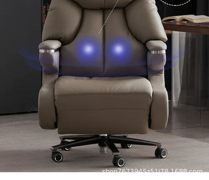 Intelligent electric leather office chair study computer chair president chair high frequency pulse