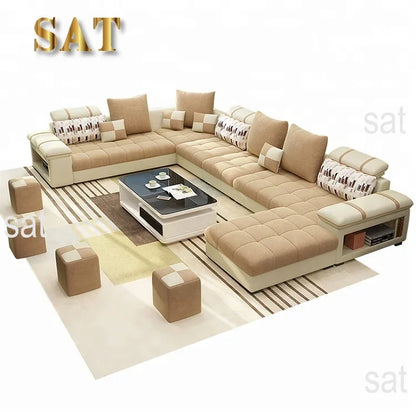 -Fabric Recliner Custom ized Design Stoff Sofa setzt Wohnzimmer möbel modern mit Holz füßen