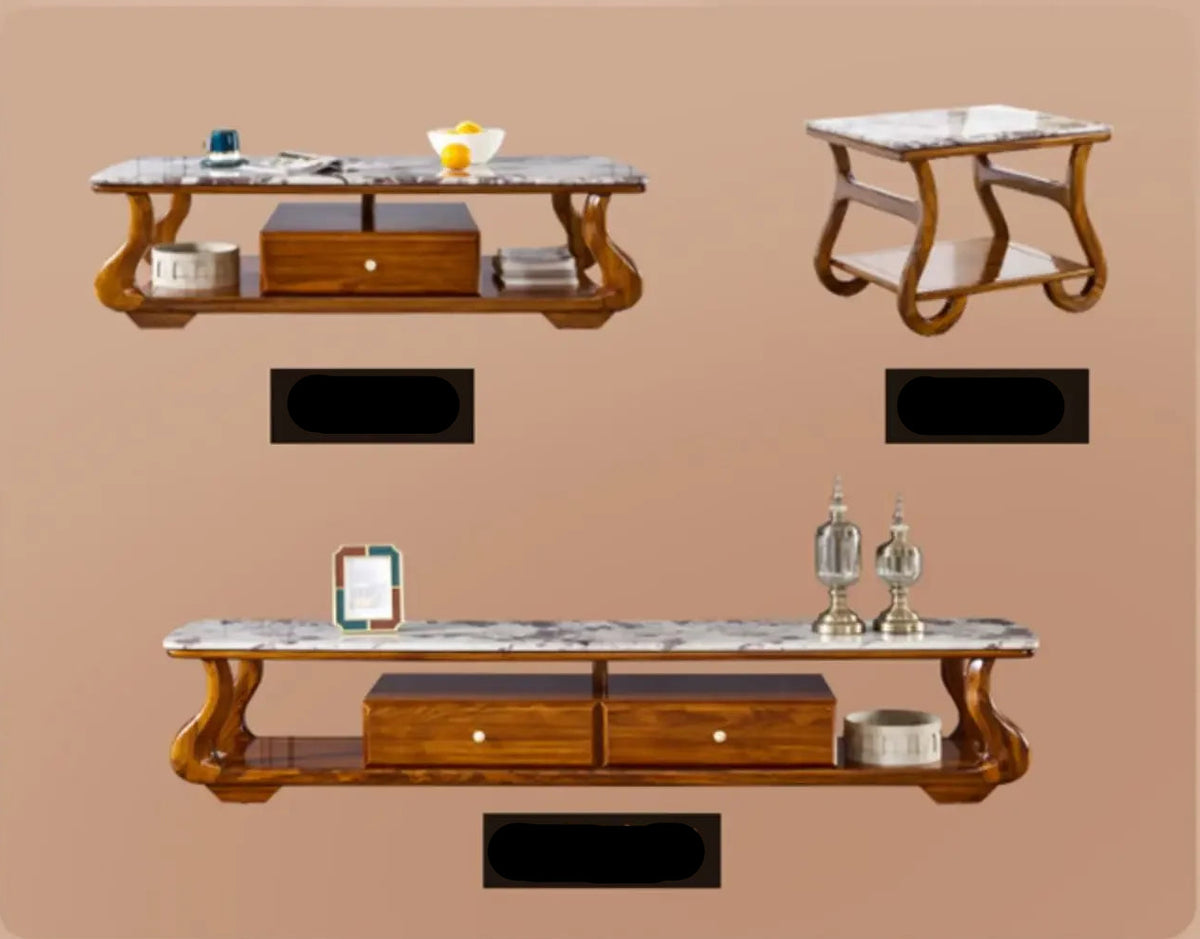 Head Layer Cowhide Living Room Luxury Coffee Table Modern Soggiorno Home Furniture