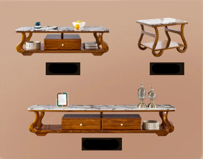 Head Layer Cowhide Living Room Luxury Coffee Table Modern Soggiorno Home Furniture