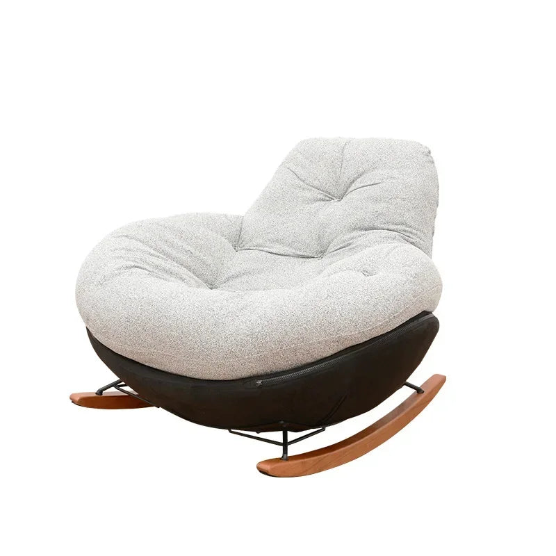 Nordic Relax Living Room Chairs Rocking Sofa Modern Comfortable Living Room Chairs Italian Design Home Furniture Cadeiras FYLC