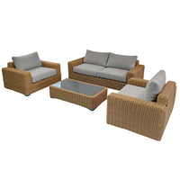 New Arrival Outdoor Rattan Sofa Set Morden 4PCS Sofa Set With Cushion for Garden Patio
