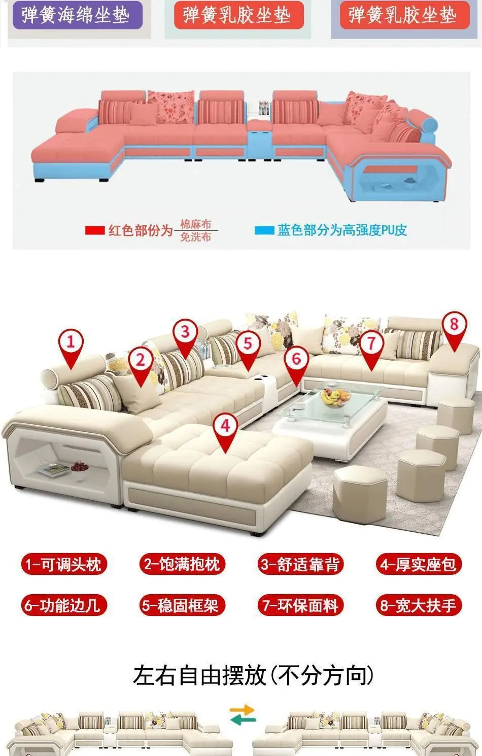 Lounge Europe Sofa Classic Modern Designer Romantic Comfortable Sofa Relaxing Corner Articulos Para El Hogar Home Furniture