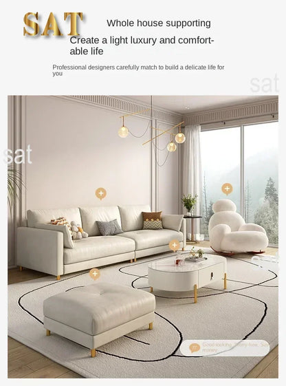Fluffy White Living Room Chair, Modern Cute Ergonomic Floor Lounge Recliner, Meuble Salon Home Furniture Rocking Chair  Designer