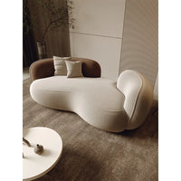 Italian minimalist curved special-shaped sofa studio designer women's clothing store