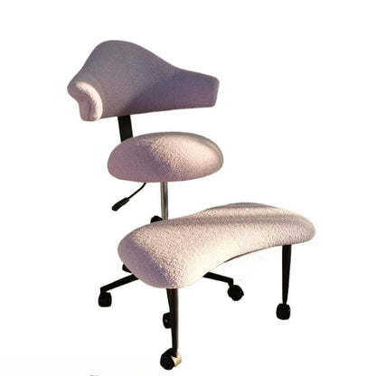 Cross Legged Chair - Meditation Chair With Wheels  ADHD Chair Height Adjustable Seat  Adjustable Footstool