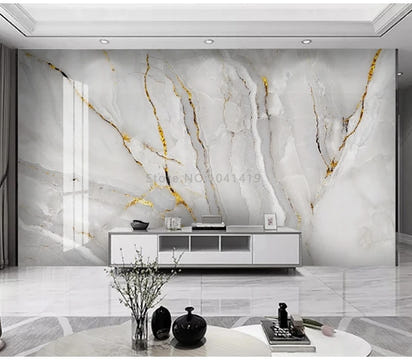 Custom Photo Wallpaper Modern Light Luxury Golden Marble Landscape Mural Background Wall Decor Living Room Bedroom Papier Peint