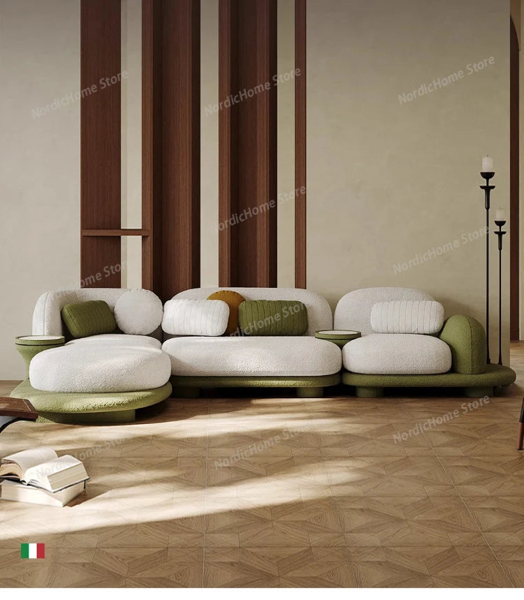 Light Luxury Italian Sofa Living Room Designer Unusual Adult High Quality Aesthetics Sofas Aesthetics Trendy Muebles Furniture