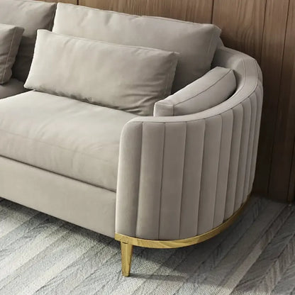 Modern Living Room Sofas Sets Sectional Couch Velvet Upholstered Loveseat Sofa 3 Pieces Italian Sectional Sofa Chair furniture