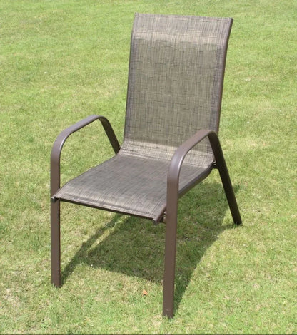 Outdoor Beach Chairs Outdoor Courtyard Balcony Waterproof and Sunscreen Iron Chair Outdoor Furniture Home Leisure Back Armchairs