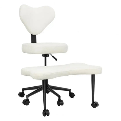 Cross Leg Chair - Meditation Chair with Wheels, ADHD Chair, Height Adjustable Seat, Adjustable Footstool