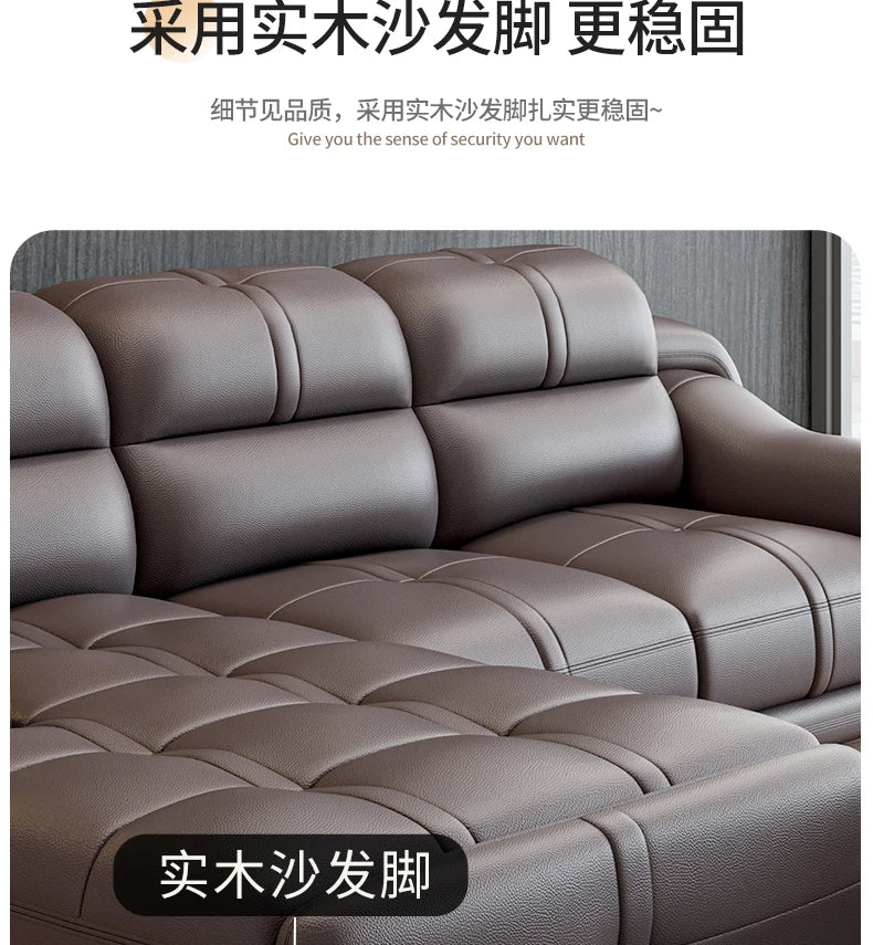 LH leather sofa first layer cowhide modern simple combination large and small apartment sofa