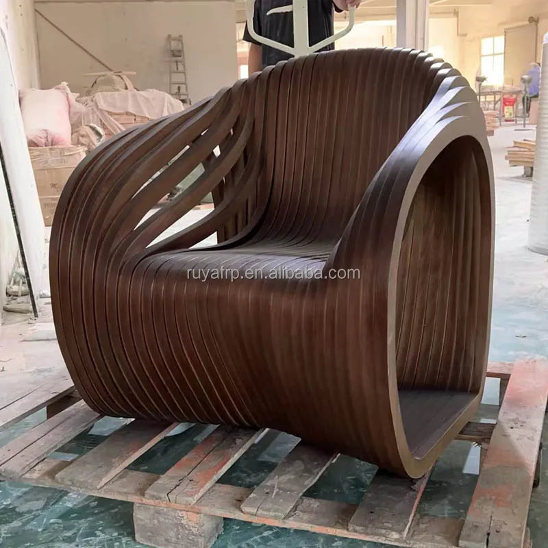 Wood parameter furniture living room contemporary design rocking chair classic single solid wood slice combination seat
