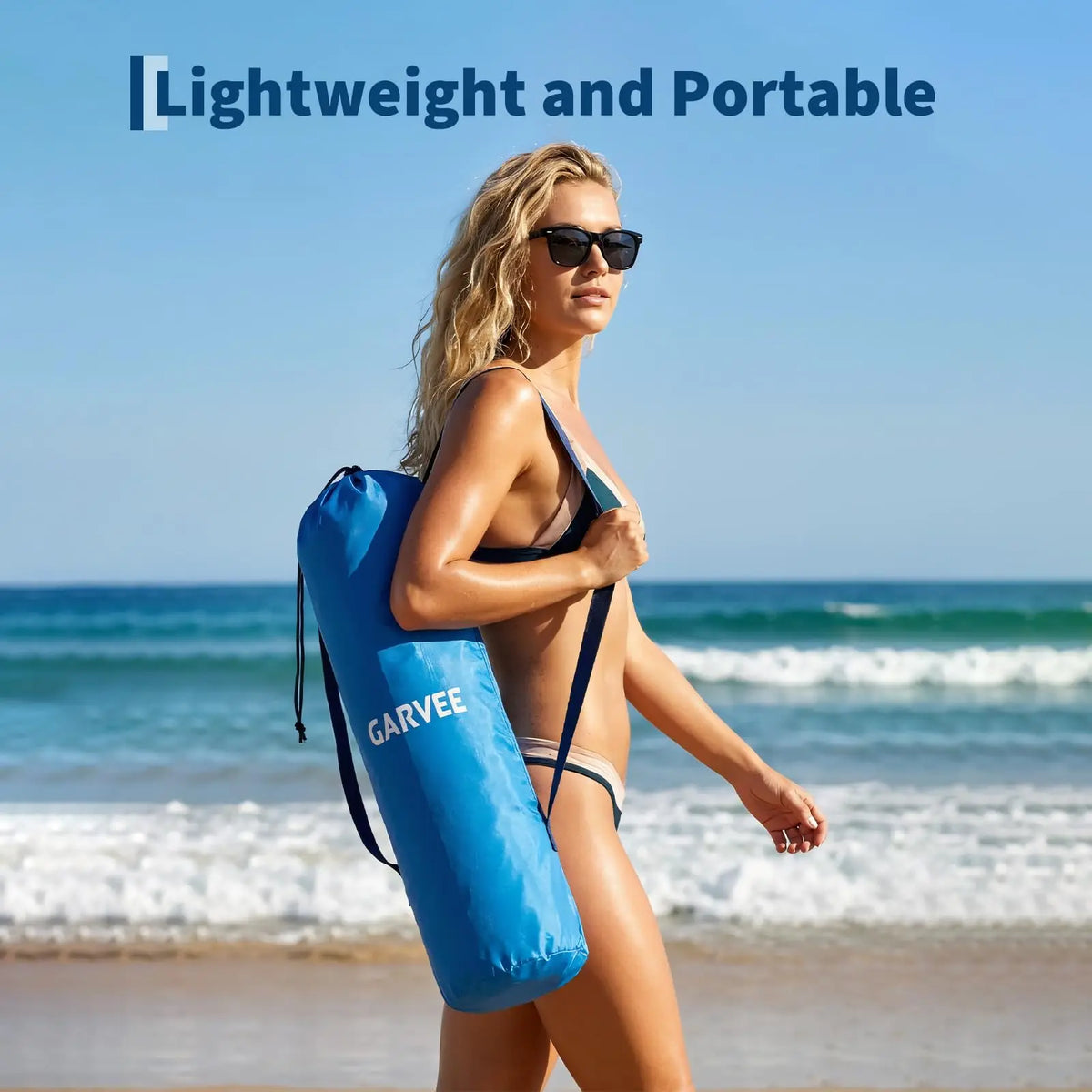 2 Pack Low Beach Chairs Folding Portable Camping Chair Heavy Duty Wide Seat With Cup Holder Carry Bag For Outdoor Sand Travel