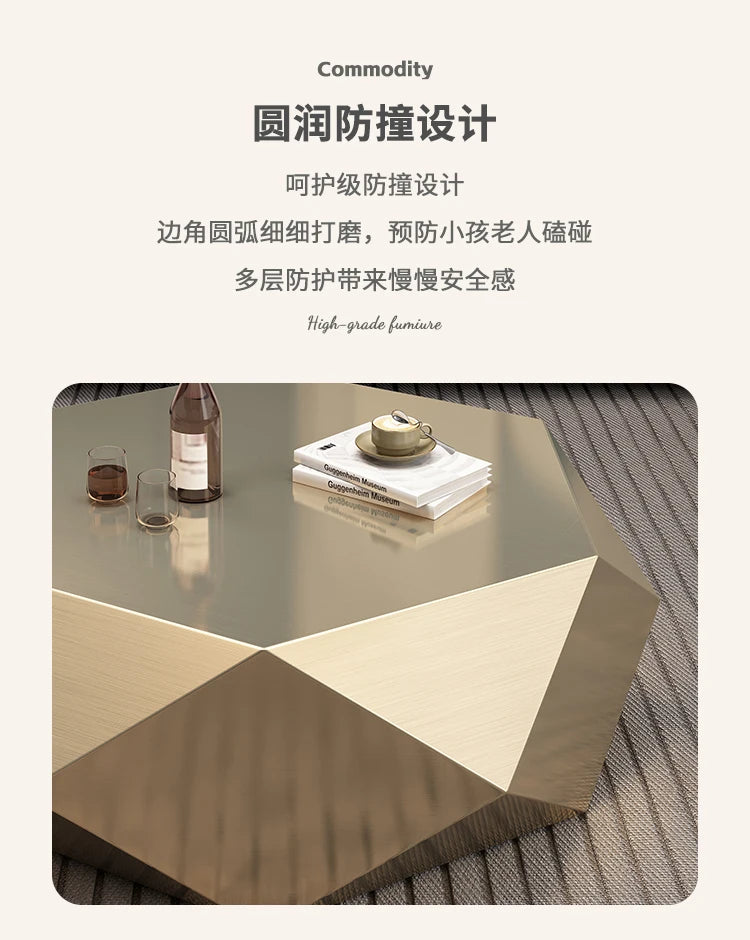 Gold Coffee Table Designer Modern Simplicity Special-shaped Portable Side Table Luxury Designer Living Room Modern Furniture