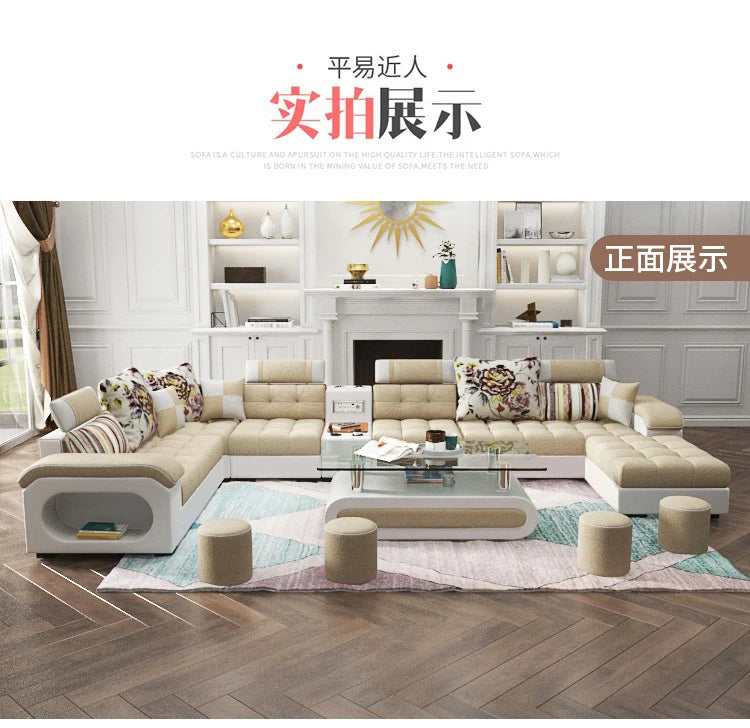 Luxury Minimalist Sofa Multifonction Sectional Storage Massage Sofa Modern Living Room Muebles Para El Hogar Home Furniture