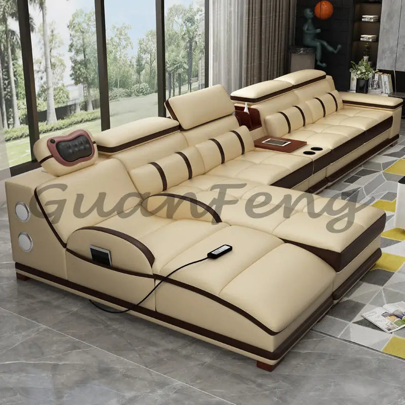 Hot Sale Modern Storage Luxury Micro Fabric Leather Reclining Leather Folding Multi Purposes Living Room Sofa