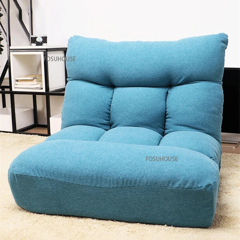 Creative Lying and Sleeping Living Room Sofa Japanese Tatami Bedroom Lazy Sofa Folding Backrest Lounge Chair Home Floor Chair