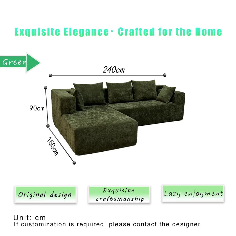 Foam Modular Vacuum Upholstery Reclining Chaise for Living Room Apartment Compact Fabric Sofa in Box Sponge Compressed Sofa Bed