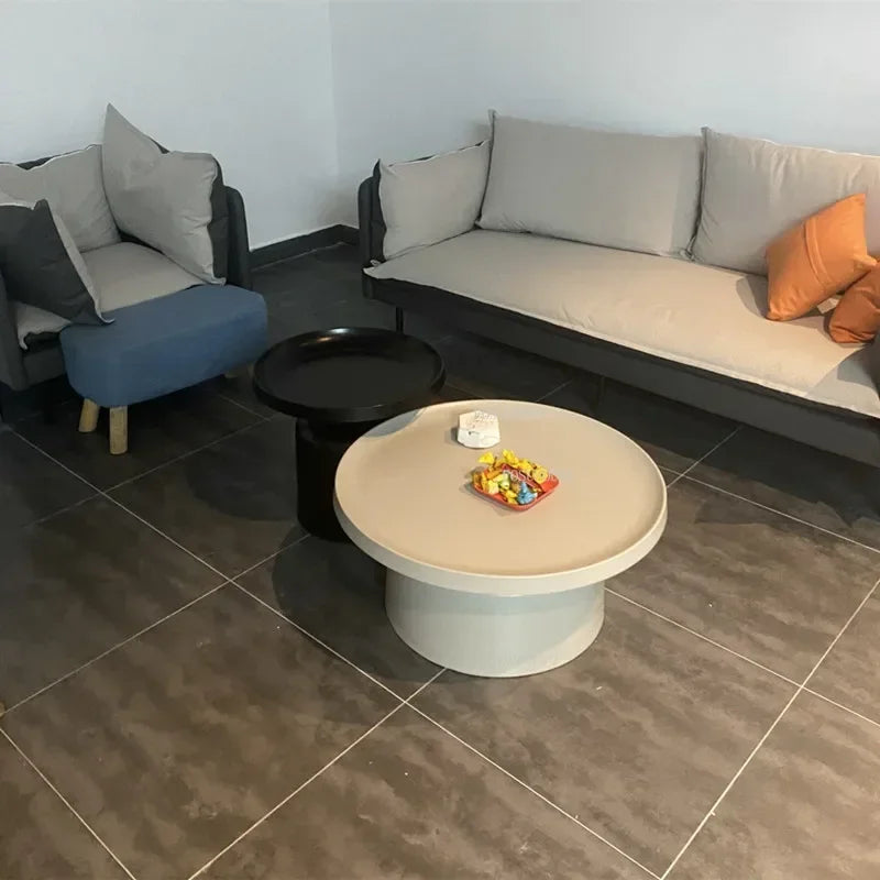 Nordic Living Room Center Table Circular Coffee Tables Modern Side Tea Table Portable Simple Bedroom Nightstand Home Furniture B