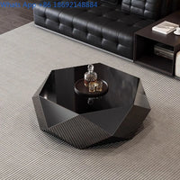 Italian Minimalist gold Diamond Coffee Table High-End Small Apartment Modern Simple Irregular Light Luxury Living Room
