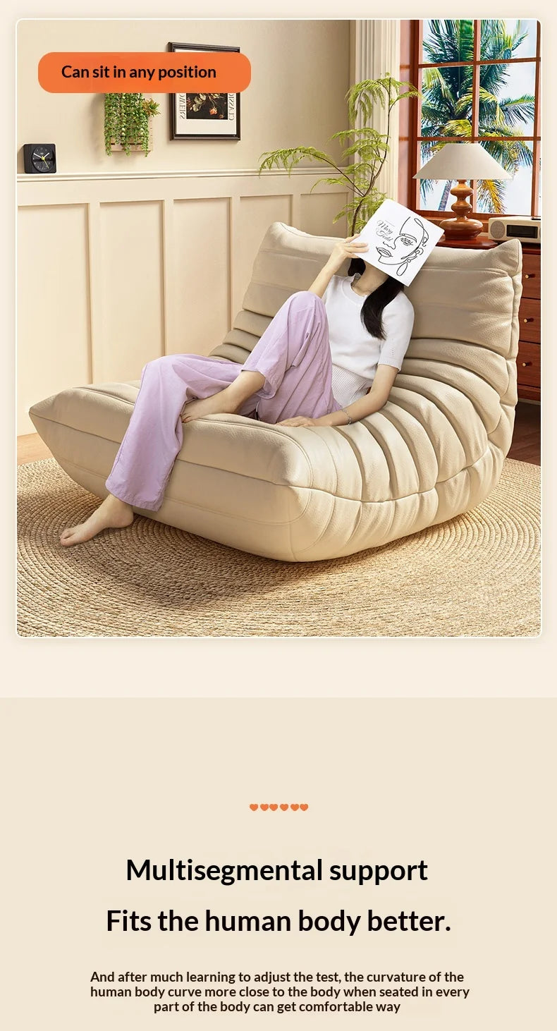 Lazy Sofa Reclining Sleeping Bedroom Small Sofa Bedside Tatami Leisure Chair Living Room Sofa