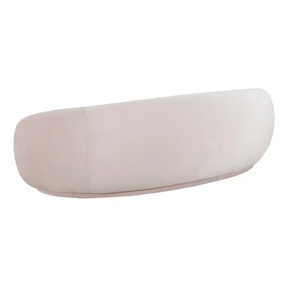 For Modern Velvet Round Arm Curved Sofa Large Couch Lounge Sofa for Home Hotel Furniture