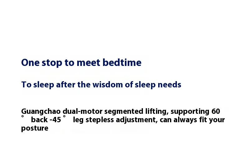 Head And Foot Adjustable Smart Bed Split King Size Bedroom Furniture Bed Easy To Install With Wireless Remote Control Bed