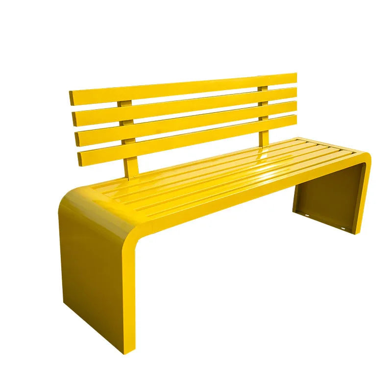 Outdoor Waterproof Sales Park New Hotel Patio 2022 Design Wholesale Steel Wooden Garden Bench