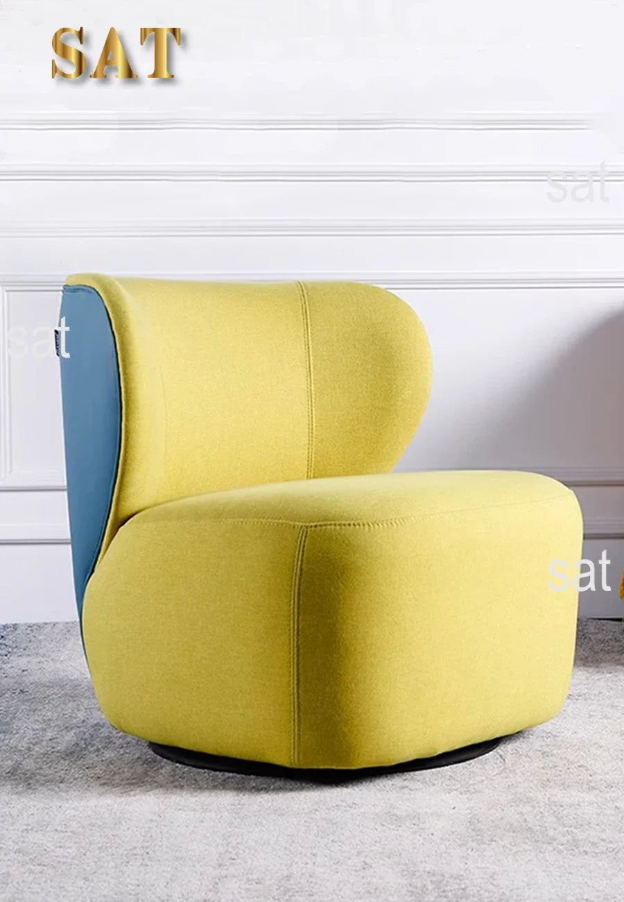 -Customized Velvet Fabric Lounge Sofa Chair Modern Ergonomic Accent Leisure Living Room Chairs
