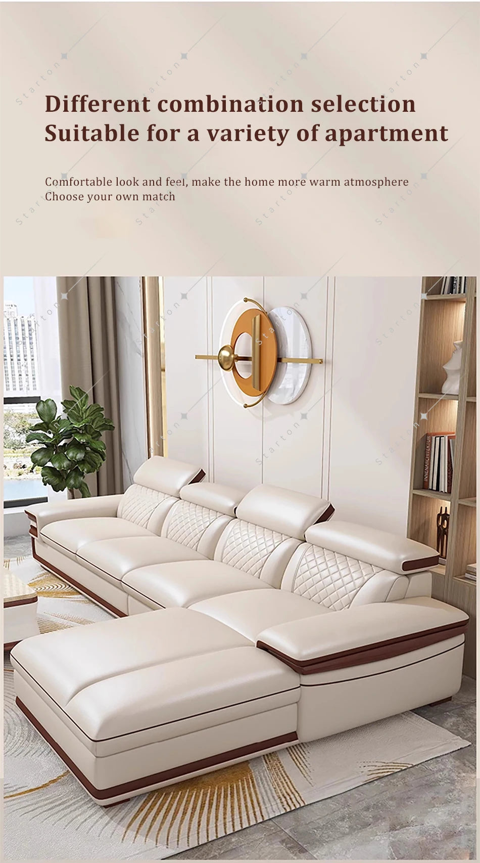 Modern Luxury Design Lounge Home  Couches Corner Velvet Sectional Sofa Fabric Living Room Sofa Set