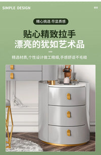 Solid wood new dresser glass bedroom modern simple style light luxury Internet celebrity small makeup table rock slab makeup