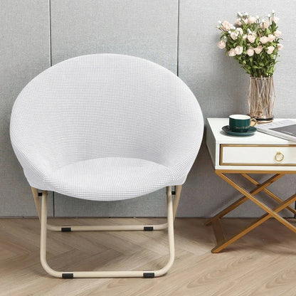 Comfortable Folding Chair Cover Cozy Moon Chair Relaxing Sun Chair Protector Stretchy Soft Cushion Portable Padded Seat Cover