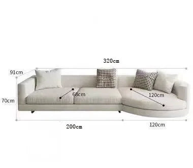 Italian Minimalist Sofa Modern Light Luxury Living Room Sofas Comfortable Girl Unusual Aesthetics Sillon Cama Home Furniture