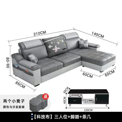 Living room, simple, modern, rental room, three people, removable and washable, small apartment, Nordic