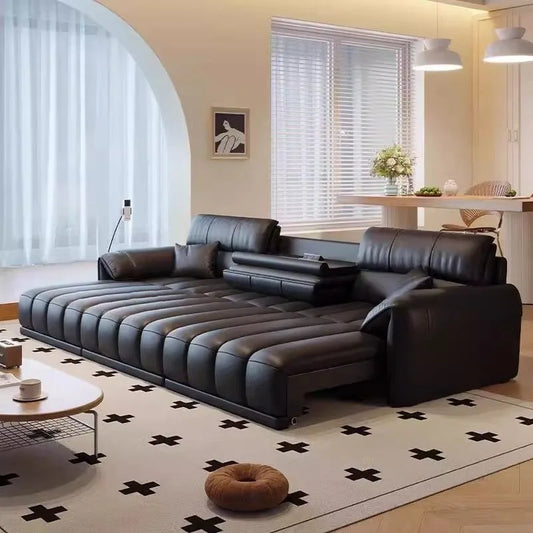 Europe Floor Living Room Sofa Classic Minimalist Lazy Luxury Living Room Sofas Elegant Leather Divani Da Soggiorno Furniture