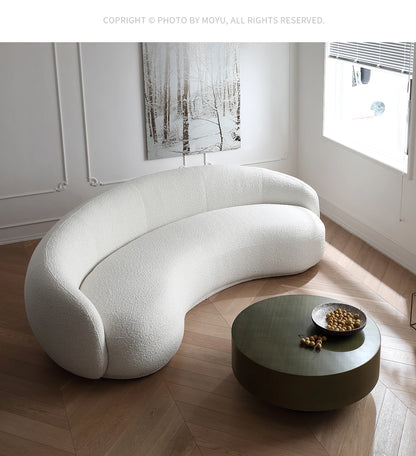 Living room Julep sofa Curved cashew sofa