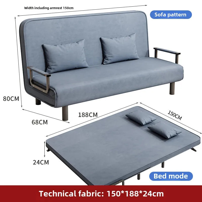 Small apartment sofa bed multifunctional lunch bed nap bed escort bed living room office sofa chair foldable bed
