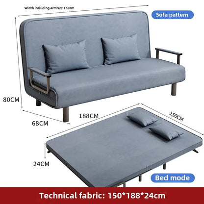 Small apartment sofa bed multifunctional lunch bed nap bed escort bed living room office sofa chair foldable bed