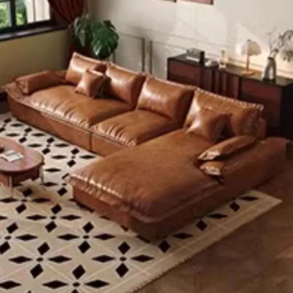 Large Size Leather Living Room Sofas Love Seat Nordic Modern Minimalist Living Room Sofas Relaxing Sillon Cama Trendy Furniture