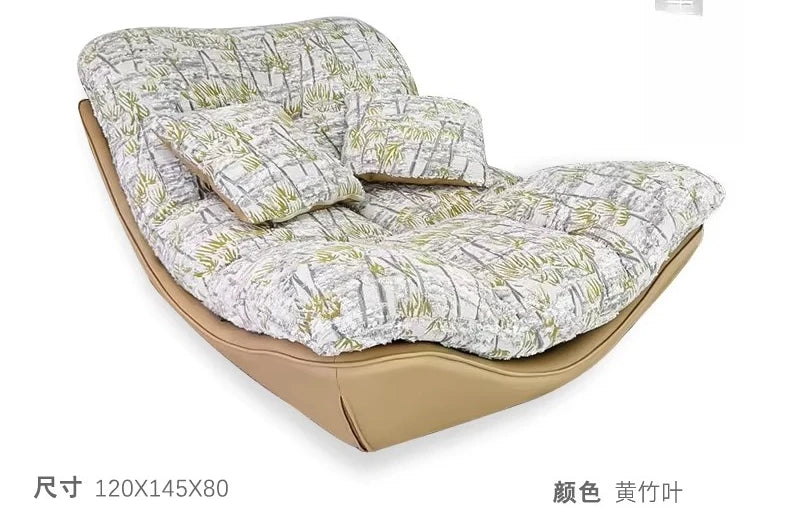 Italian Style Lounge Chair Reclining Sofa Chair for Living Room Bedroom Balcony Modern Designer Lazy Sofa with Adjustable