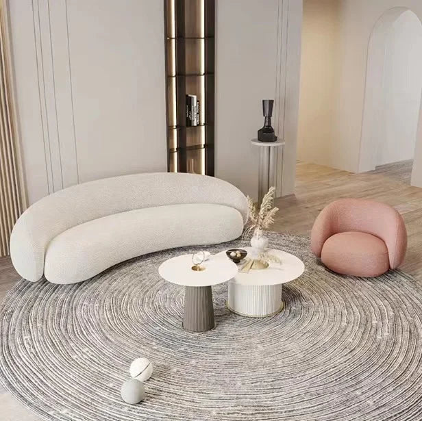 Customizable Luxurious and special-shaped creative curved sofa small apartment simple beauty double