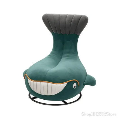 New network red rotating sofa chair animal whale lounge chair shark small apartment balcony lazy sofa