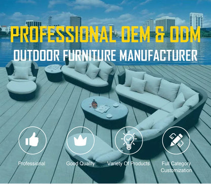 Patio Outdoor Furniture Cast Aluminum Chairs and Table Garden Metal Dining Sets Balcony Leisure Furniture Barbecue