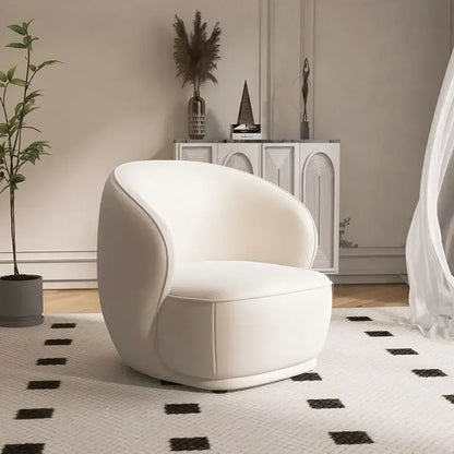 Light Luxury Cream Style Single Sofa Small Size Beauty Salon Table and Chair Hotel Homestay Exhibition Hall Reception Sofa
