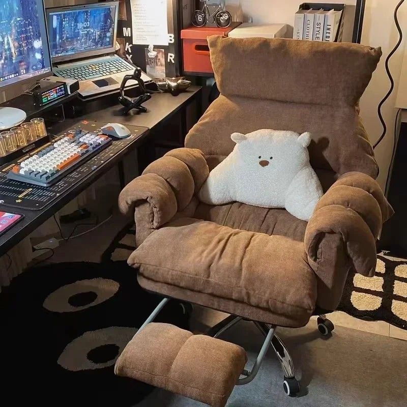 Comfortable Long-term Sofa Chair Gaming Chair Bedroom Desk Chair Ergonomic Chair Furniture Sillas Gamer Adjustable Backrest