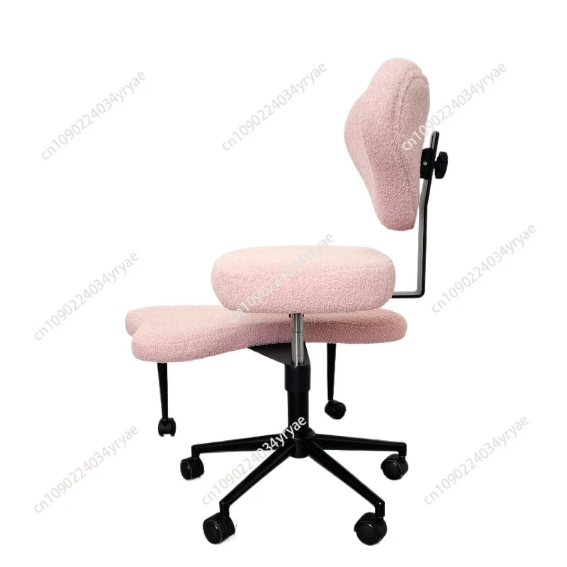 Cross Leg Chair - Meditation Chair with Wheels, ADHD Chair, Height Adjustable Seat, Adjustable Footstool