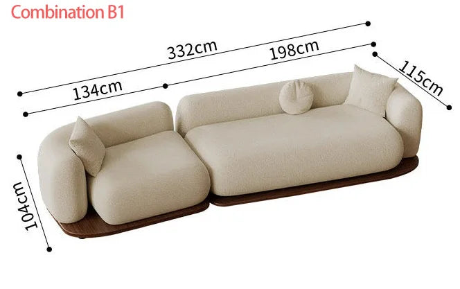 #Modern Modular Sectional Sofa for Living Room Cloud Soft Fabric Comfy Sleeper Couch Customizable Home Furniture